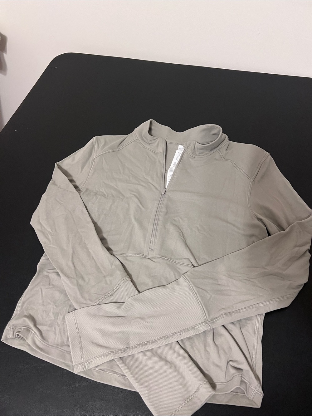 CRZ YOGA Half-Zip Performance Jacket in Sage Green